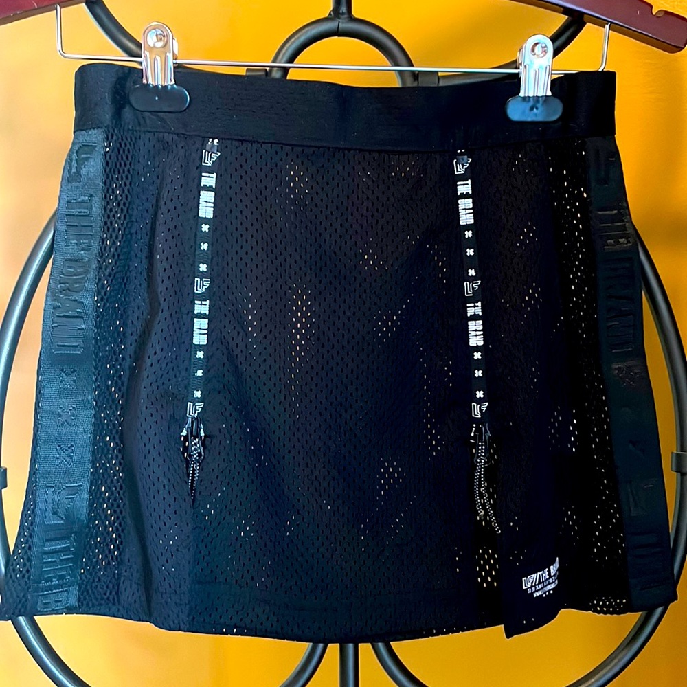 LF The Brand Black Mesh Mini Skirt